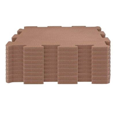 NIDO NIDO Pěnová hrací podložka Puzzle 9ks Caramel