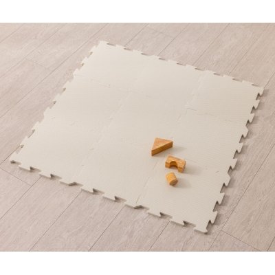 NIDO NIDO Pěnová hrací podložka Puzzle 9ks Ivory White - 85840_002