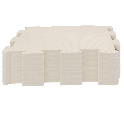 NIDO NIDO Pěnová hrací podložka Puzzle 9ks Ivory White