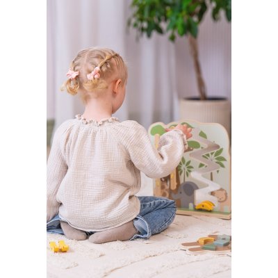 JABADABADO Dřevěná kuličková dráha Opička a banány - 85821_005