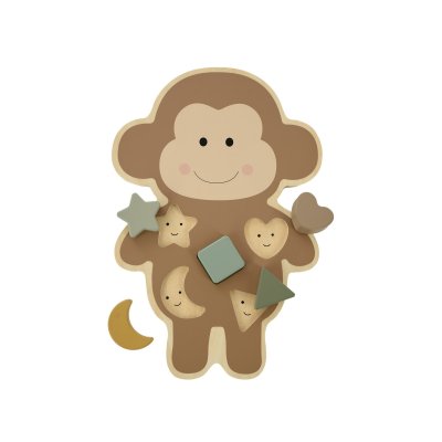 JABADABADO Vkládací dřevěné puzzle Opička - 85822_001