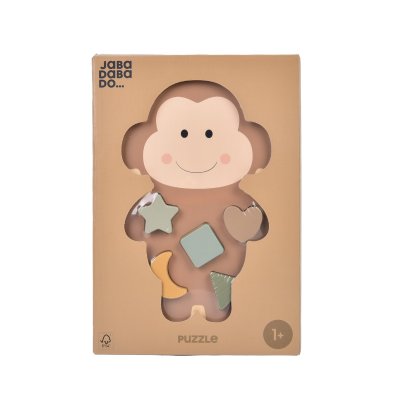 JABADABADO Vkládací dřevěné puzzle Opička - 85822_002