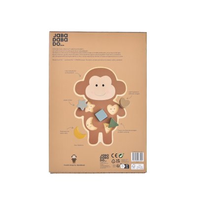JABADABADO Vkládací dřevěné puzzle Opička - 85822_003