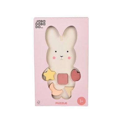 JABADABADO Vkládací dřevěné puzzle Zajíček - 85823_002