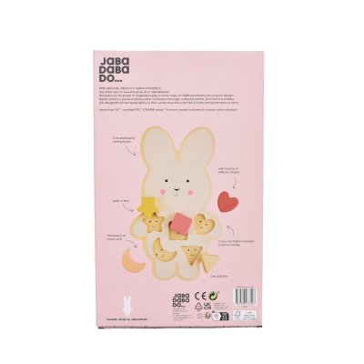 JABADABADO Vkládací dřevěné puzzle Zajíček - 85823_003