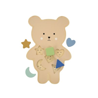 JABADABADO Vkládací dřevěné puzzle Medvídek - 85824_001