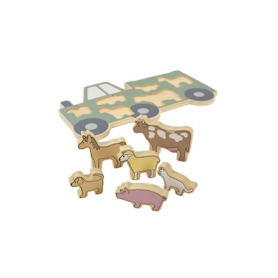JABADABADO Vkládací dřevěné puzzle Farma - 85825_002