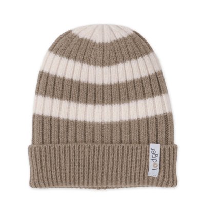 LODGER Čepice Stripe Merino Buffalo 3 - 6 měsíců