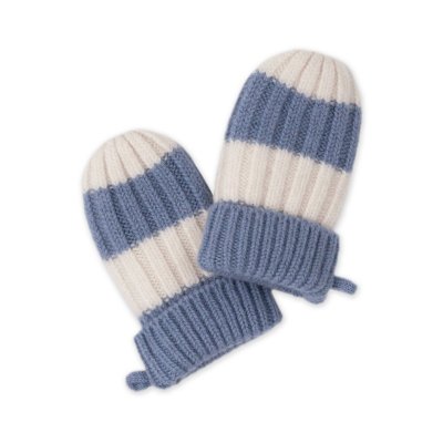 LODGER Rukavice Stripe Merino Stone vel. 0 - 12 měsíců - 86100_001