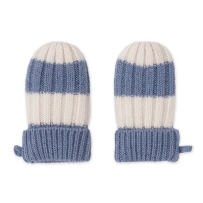 LODGER Rukavice Stripe Merino Stone vel. 0 - 12 měsíců