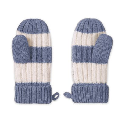 LODGER Rukavice Stripe Merino Stone vel. 1 - 2 roky - 86101_001