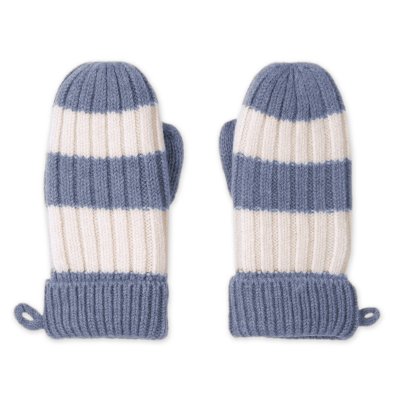LODGER Rukavice Stripe Merino Stone vel. 1 - 2 roky