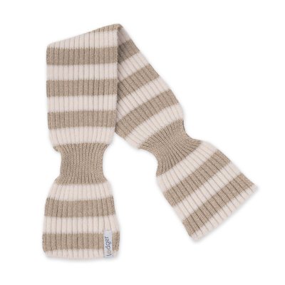 LODGER Šála Stripe Merino Beige - 86112_001