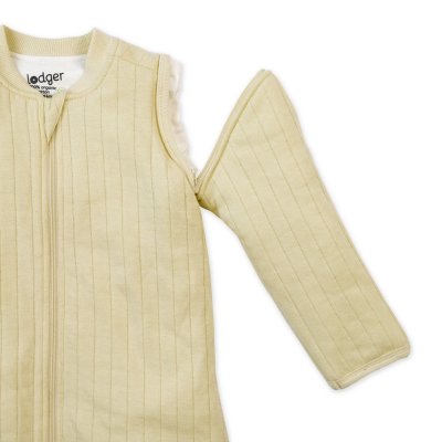 LODGER Spací pytel s rukávy Solid Cream vel. 86/104 - 86118_003