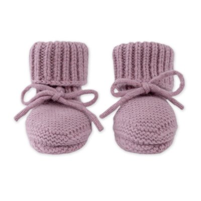 LODGER Capáčky Merino Mauve vel. 6 - 12 měsíců