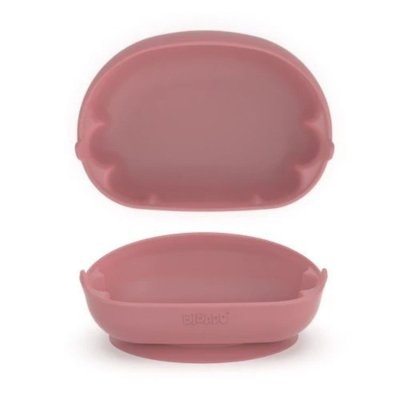 BIBADO Learning Curve™ Silikonová miska s přísavkou Blush