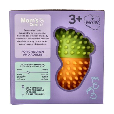 MOMS CARE Senzorické polokoule 2 ks Yellow & Green - 86784_001